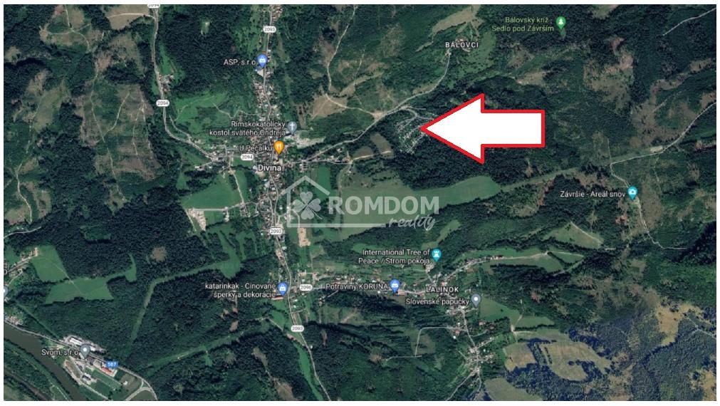 PEDANĚ,  záhradná chatka s vysporiadaným pozemkom, Divina, okr. Žilina, exkluzívne Romdom