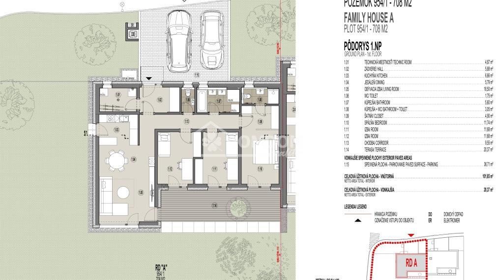 Predaj, rodinný dom, bungalov A, Martin - Priekopa