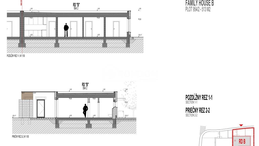 Rezervované, rodinný dom, bungalov B, Martin - Priekopa