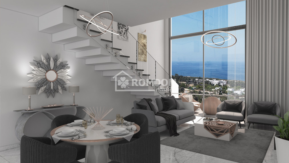 Predaj, rekreačný apartmán 2+1 penthouse-loft Nest, Severný Cyprus