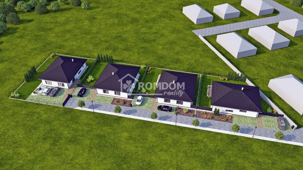 Predaj rodinných domov Láb (Malacky) ZDARMA! 3D vizuál záhrady