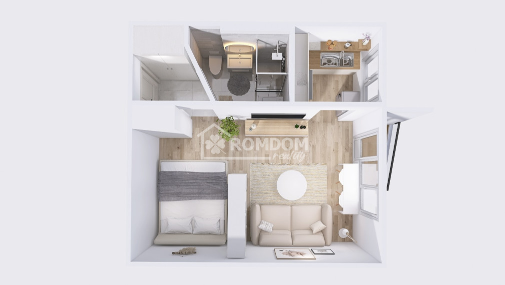 Prenájom 1-izbový byt Závodská cesta