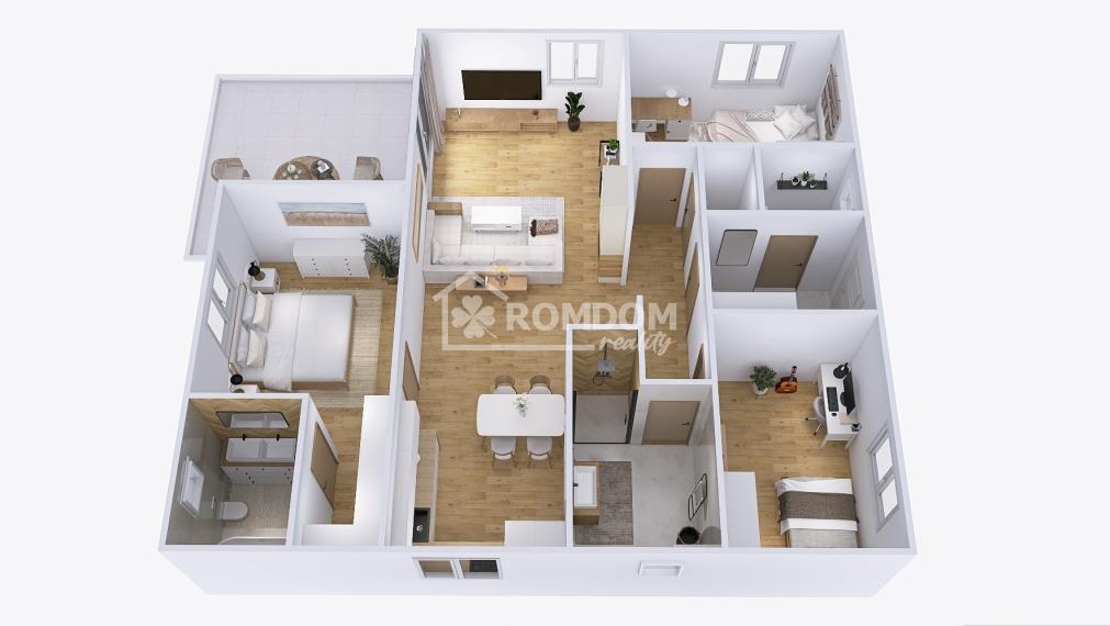 AKCIA! PREDAJ murovaný 4-izb. bungalov (dom 4), Láb, okr. Malacky