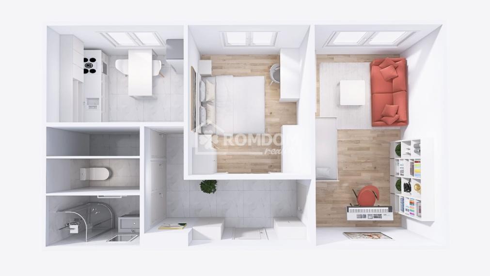 Predaj, komplet zrekonštr. 2-izb.byt, Bratislava,  Exkluzívne ROMDOM