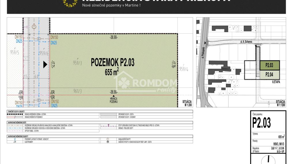 Stavebné pozemky Rezidencia Stará Priekopa, Martin-Priekopa