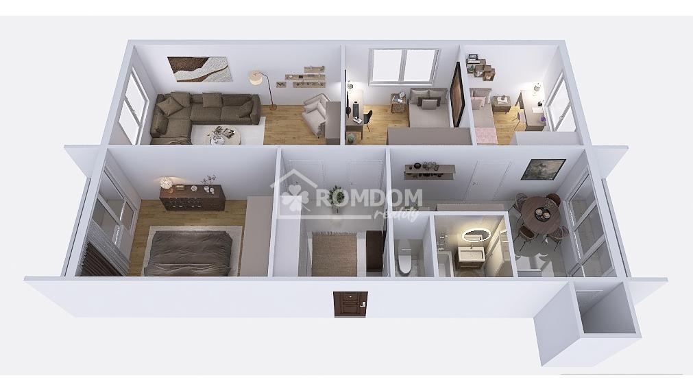 Na predaj 4 - izbový byt s 2 balkónmi, Hliny VI