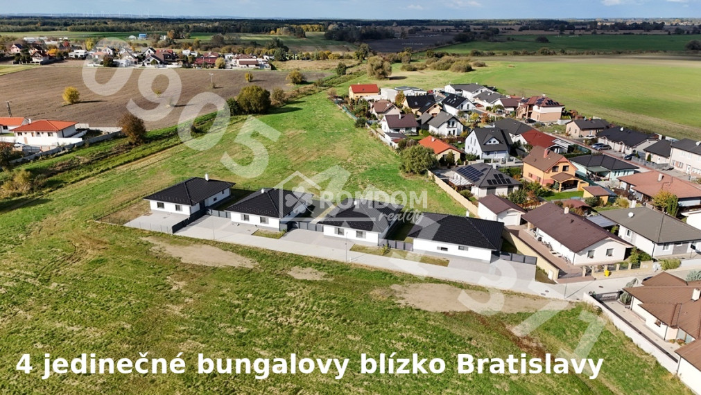 PREDAJ- POSLEDNÝ  4-izb. bungalov (dom 4), Láb, okr. Malacky