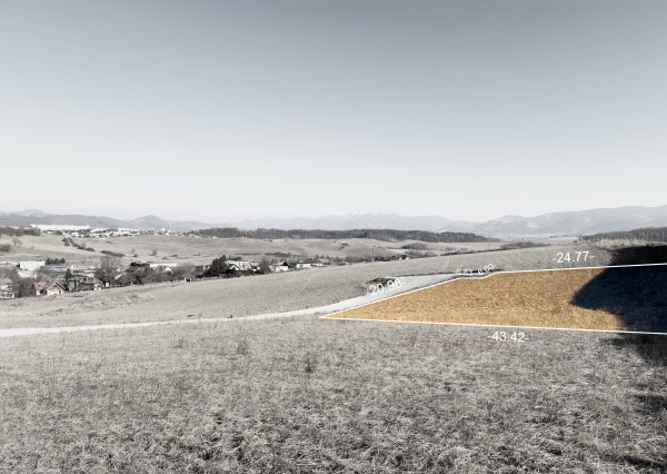 Na predaj stavebný pozemok /1041m2/ v Bitarovej