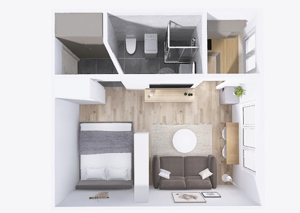 Predaj, jednoizbový byt, Závodská cesta-Žilina